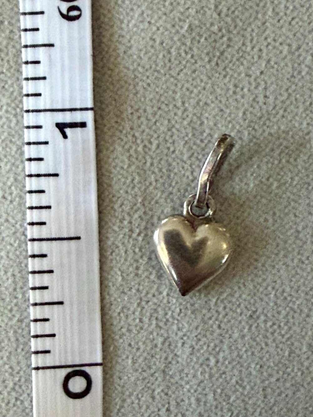 Dainty Silver Heart Charm Pendant Layering Necklace or Charm Bracelet